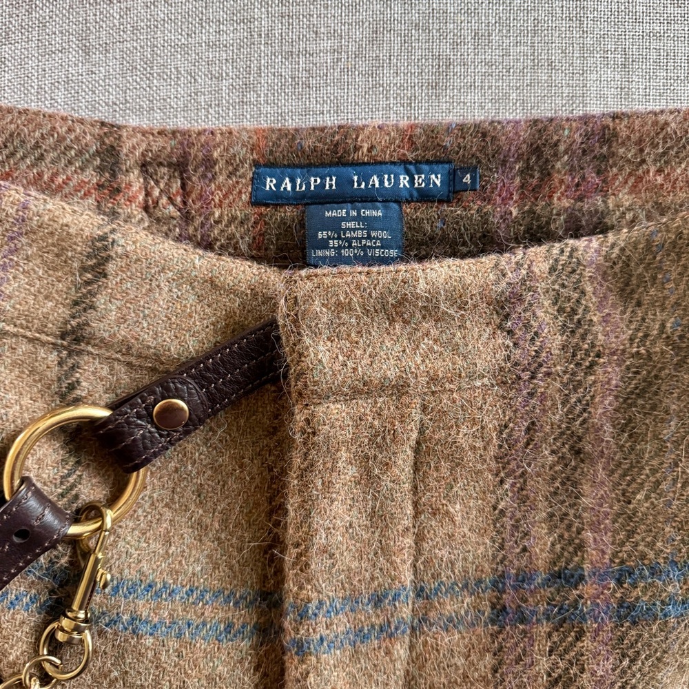Ralph Lauren Blue Label Pencil Skirt Woodacre Plaid | 10 - Picture 6 of 7